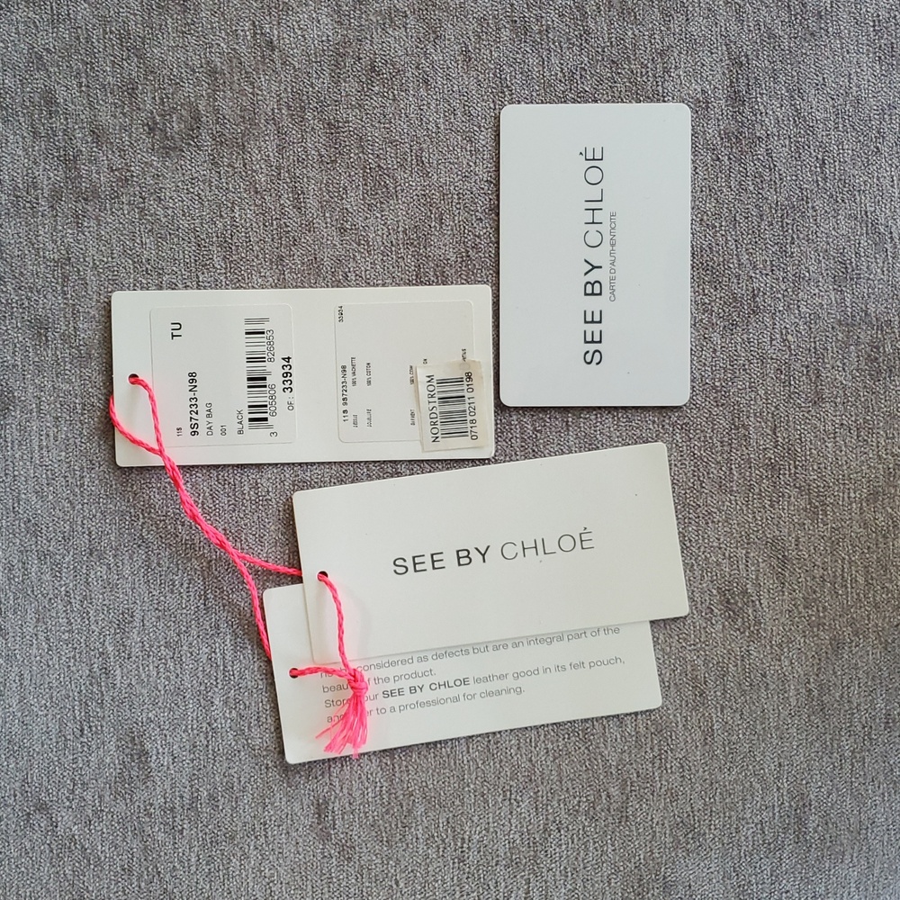 EUC See By Chloe Day Bag In Black Leather - Picture 12 of 16
